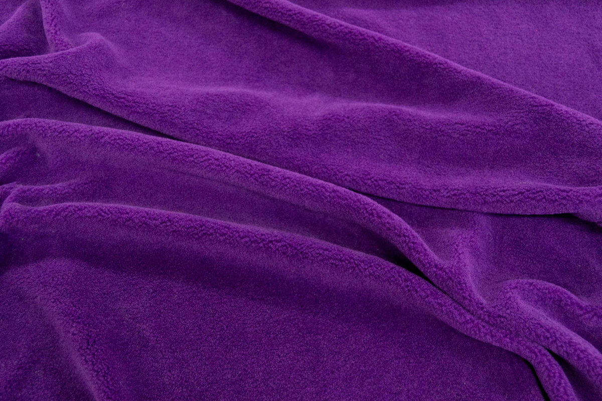 Edición limitada / Deadstocks Tela de piel sintética tipo teddy por metros, suave y gruesa, morado – 3EM250045