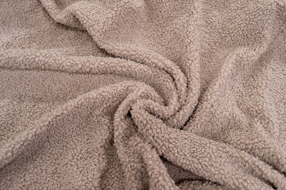 Edición limitada / Deadstocks Tela de piel sintética tipo teddy por metros, suave y gruesa, beige – 3EM250057